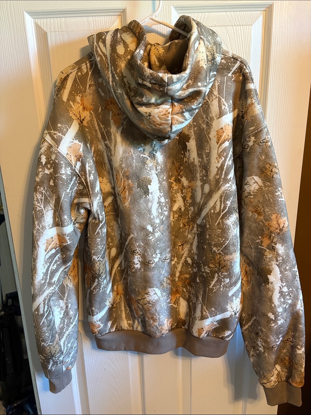 Comfrt Men's Crewneck Hoodie in Gray, White & Tan Camo - Picture 4 of 4